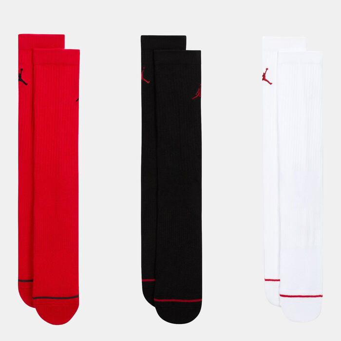 Jordan Everyday Crew Socks (3 Pairs) Red image number 0
