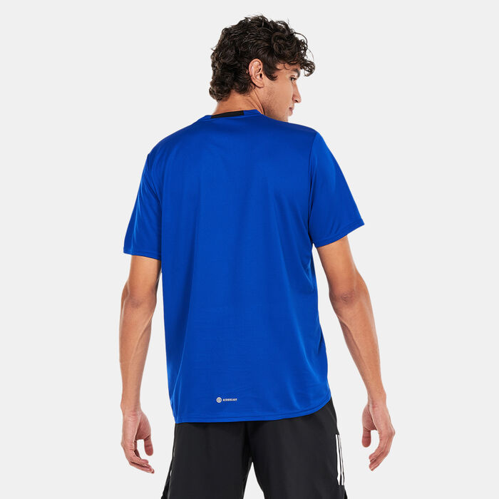 adidas Men's AEROREADY Designed for Movement T-Shirt Blue adidas Men's AEROREADY Designed for Movement T-Shirt Blue image number 1