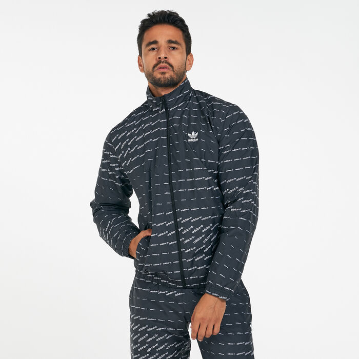 adidas Men's Monogram Graphic Track Jacket Black adidas Men's Monogram Graphic Track Jacket Black image number 0