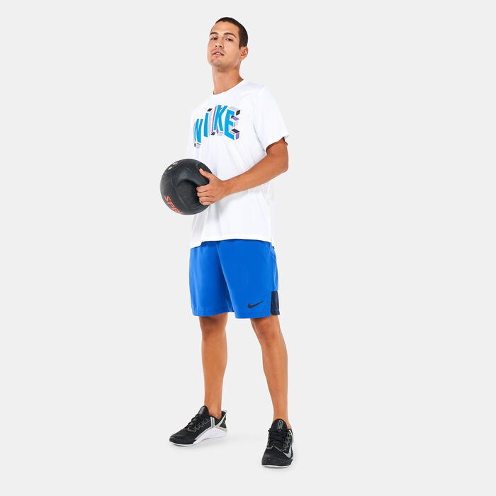 Nike Men's Pro Dri-FIT Graphic T-Shirt White image number 2