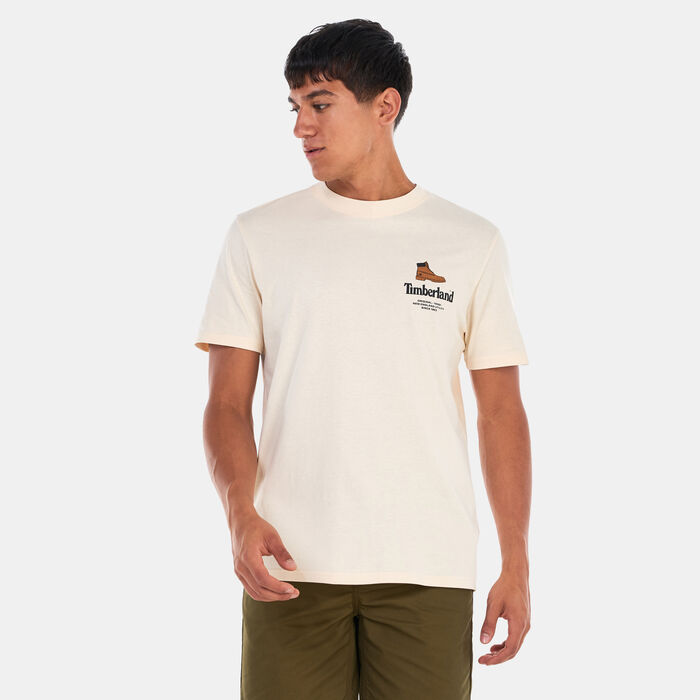Timberland Men's Boot Logo T-Shirt White Timberland Men's Boot Logo T-Shirt White image number 0