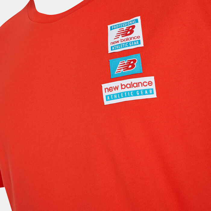New Balance Men's Essentials Tag T-Shirt Orange New Balance Men's Essentials Tag T-Shirt Orange image number 2