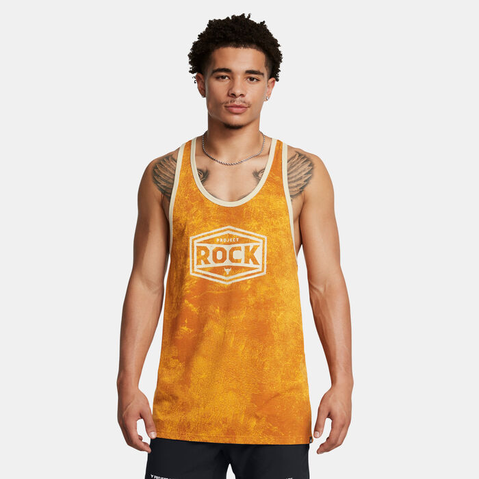 Under Armour Men's Project Rock Training Tank Top yellow Under Armour Men's Project Rock Training Tank Top yellow image number 0