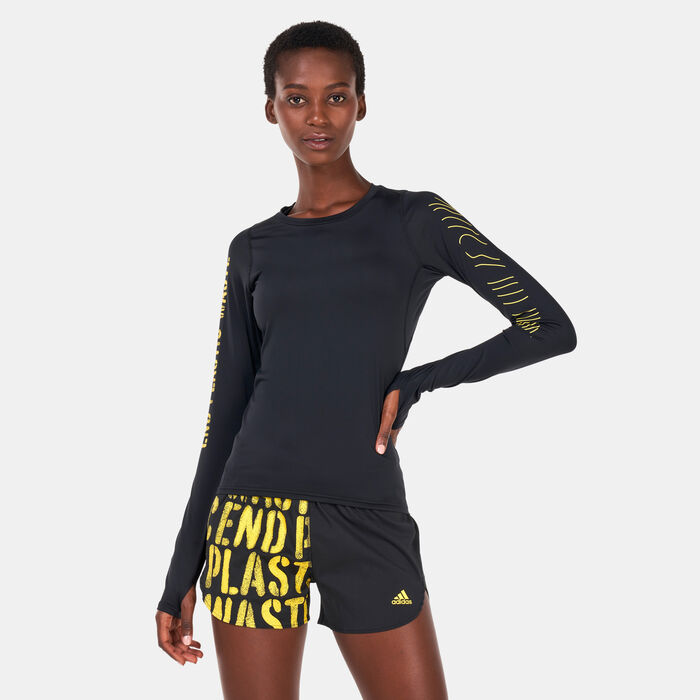 adidas Women's End Plastic Waste T-Shirt Black adidas Women's End Plastic Waste T-Shirt Black image number 0