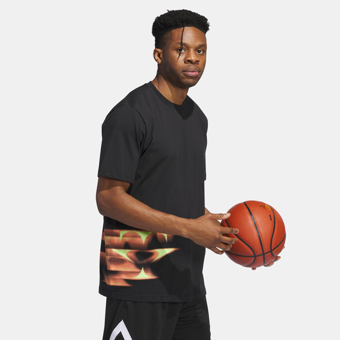 adidas Originals Men's Trae Foundation T-Shirt Black adidas Originals Men's Trae Foundation T-Shirt Black image number 2