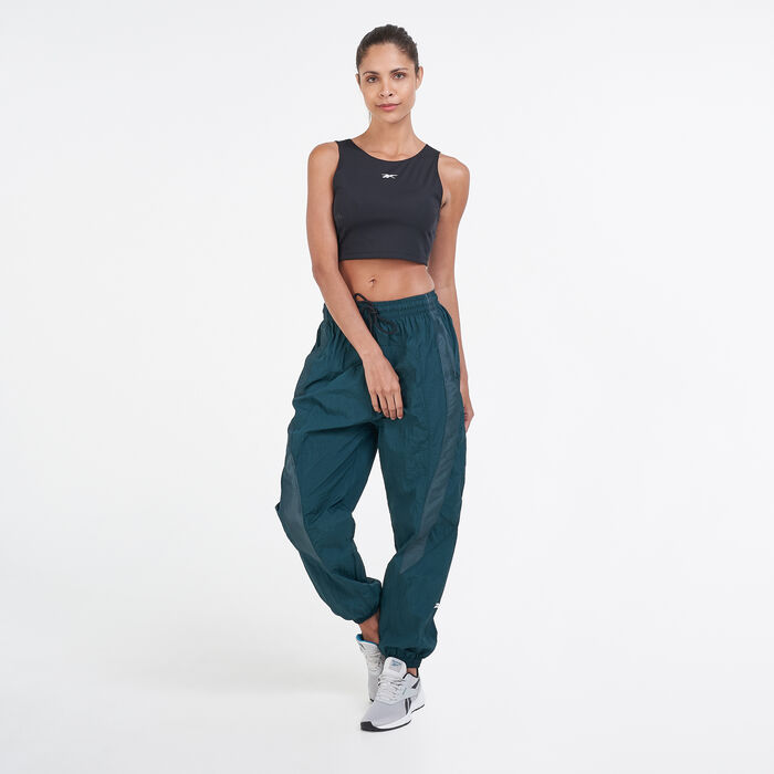 Reebok Women's Shiny Woven Pants Green image number 2