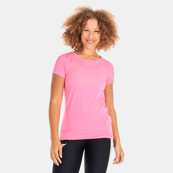 Under Armour Women's HeatGear® Armour Training T-Shirt Pink Under Armour Women's HeatGear® Armour Training T-Shirt Pink image number 0