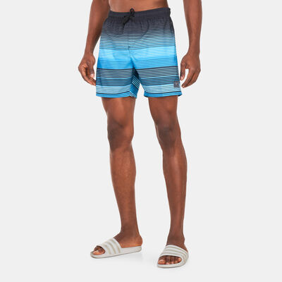 Speedo Men's Placement Leisure 16-Inch Swimming Shorts Black