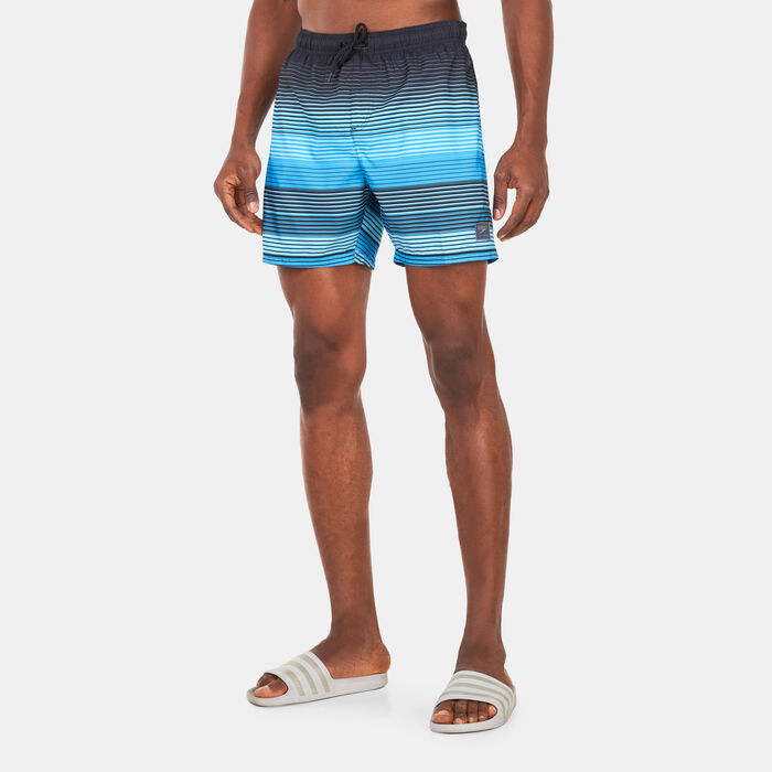 Speedo Men's Placement Leisure 16-Inch Swimming Shorts Black image number 0