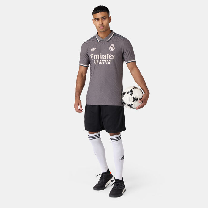 adidas Men's Real Madrid 24/25 Third Authentic Football Jersey Grey adidas Men's Real Madrid 24/25 Third Authentic Football Jersey Grey image number 2