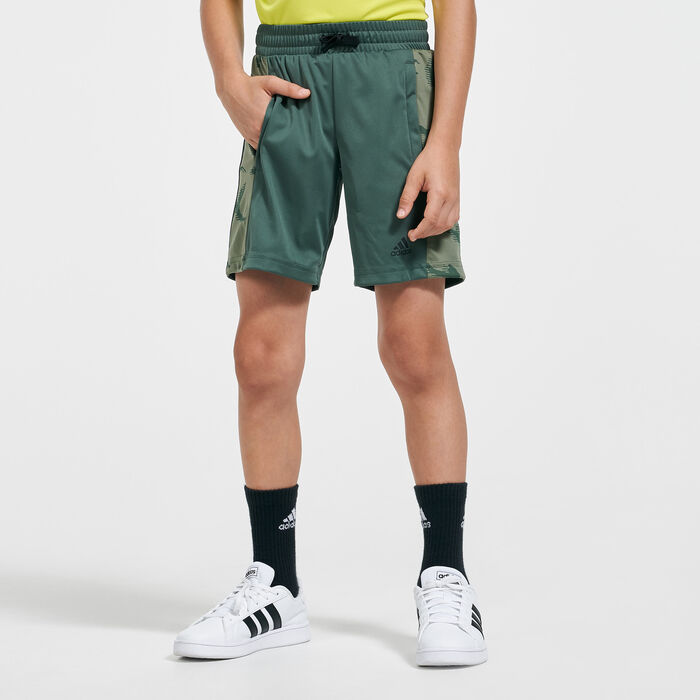 adidas Kids' Designed To Move Camouflage Shorts Green adidas Kids' Designed To Move Camouflage Shorts Green image number 0