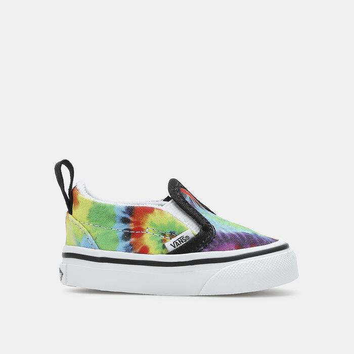 Vans Kids' Spiral Tie Dye Slip-On Velcro Unisex Shoe Green Vans Kids' Spiral Tie Dye Slip-On Velcro Unisex Shoe Green image number 0