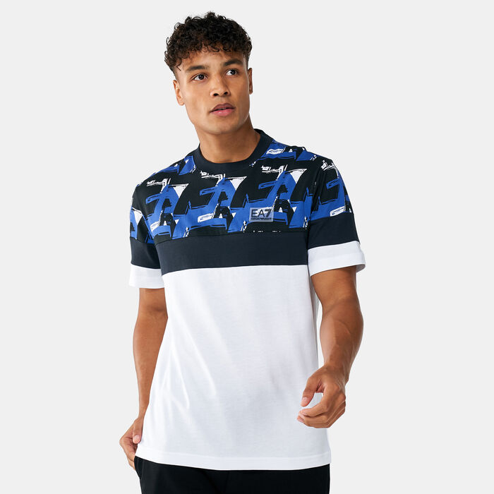 EA7 Emporio Armani Men's Train Graphic Series Print Co T-Shirt White EA7 Emporio Armani Men's Train Graphic Series Print Co T-Shirt White image number 0
