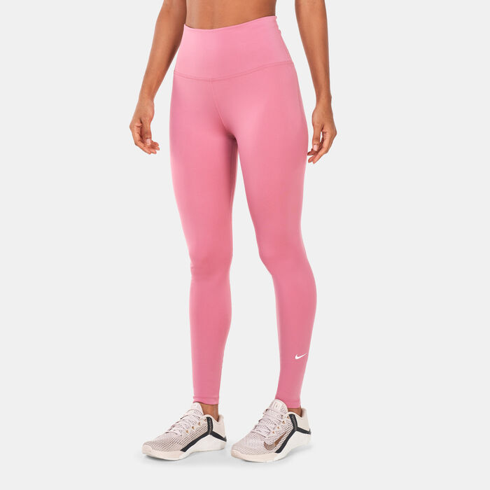 Nike Women's One Dri-FIT Training Leggings Pink Nike Women's One Dri-FIT Training Leggings Pink image number 0