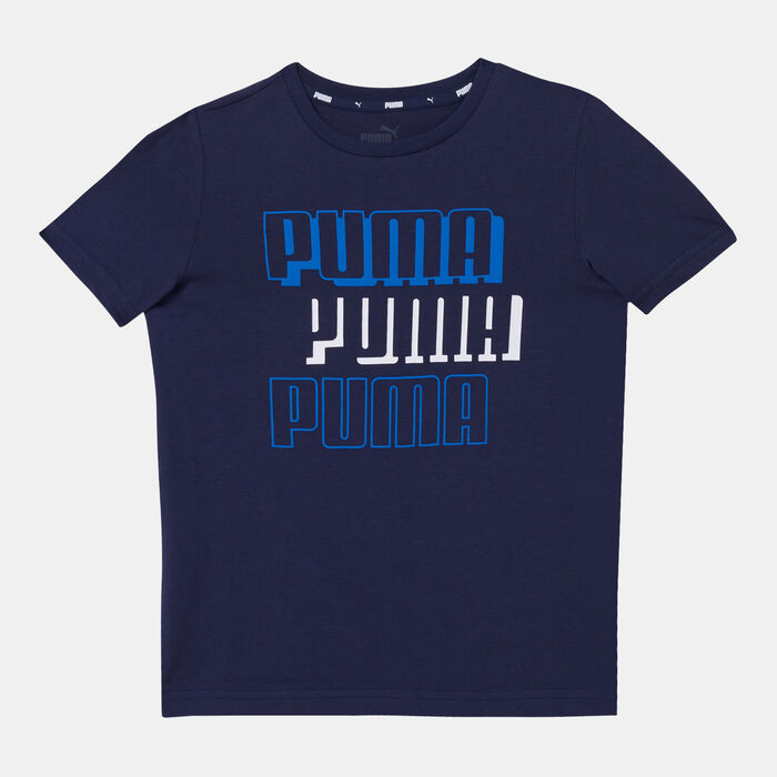 PUMA Kids' Alpha T-Shirt Blue PUMA Kids' Alpha T-Shirt Blue image number 0
