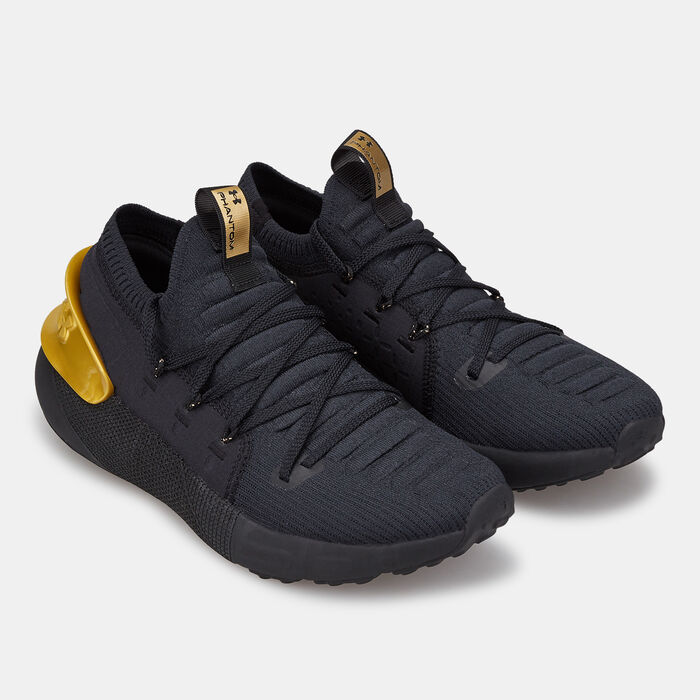 Under Armour Women's UA HOVR™ Phantom 3 Metallic Running Shoe Black Under Armour Women's UA HOVR™ Phantom 3 Metallic Running Shoe Black image number 1