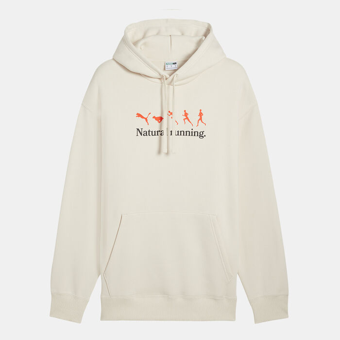 PUMA Men's Club de Course Fleece Hoodie White PUMA Men's Club de Course Fleece Hoodie White image number 0