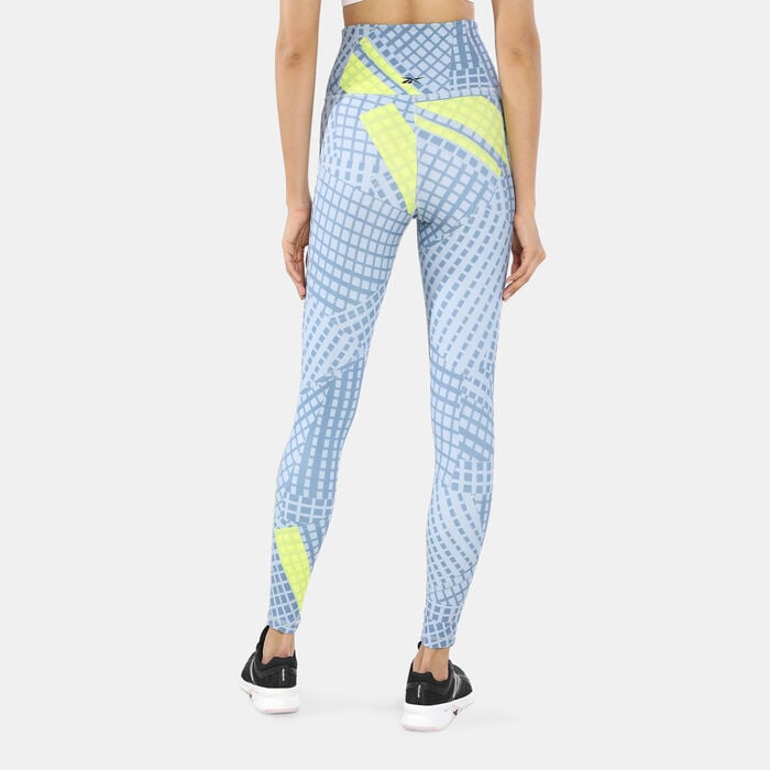 Reebok Women's Lux Bold High-Rise Leggings Grey Reebok Women's Lux Bold High-Rise Leggings Grey image number 1