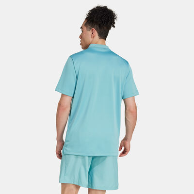 adidas Men's Train Essentials Training Polo Shirt Blue