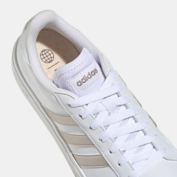 adidas Women's Grand Court TD Lifestyle Court Casual Shoe White adidas Women's Grand Court TD Lifestyle Court Casual Shoe White image number 4