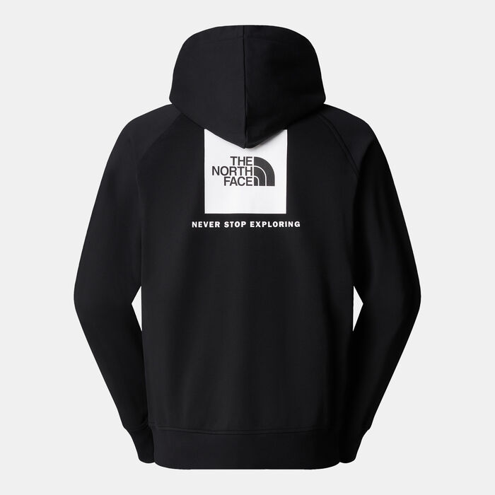 The North Face Men's Raglan Redbox Hoodie Black The North Face Men's Raglan Redbox Hoodie Black image number 1
