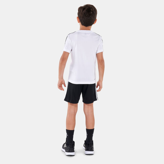adidas Kids' Designed 2 Move T-Shirt and Shorts Set White adidas Kids' Designed 2 Move T-Shirt and Shorts Set White image number 1