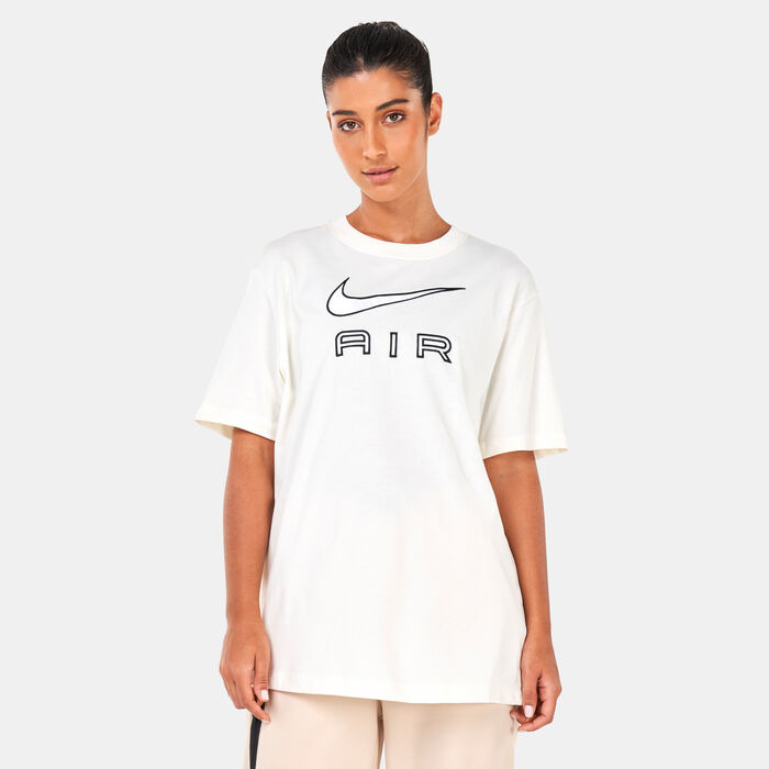 Nike Women's Air Sportswar T-Shirt Ivory Nike Women's Air Sportswar T-Shirt Ivory image number 0