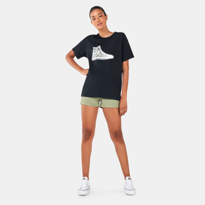 Converse Men's Flower Chuck T-Shirt Black image number 2