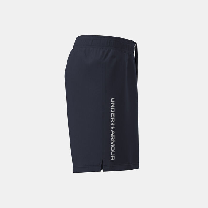 Under Armour Kids' UA Tech Woven Wordmark Shorts Blue image number 2
