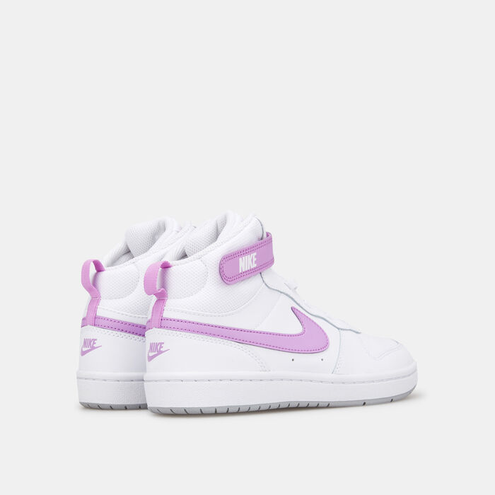 Nike Kids' Court Borough Mid 2 Shoe (Younger Kids) White Nike Kids' Court Borough Mid 2 Shoe (Younger Kids) White image number 2