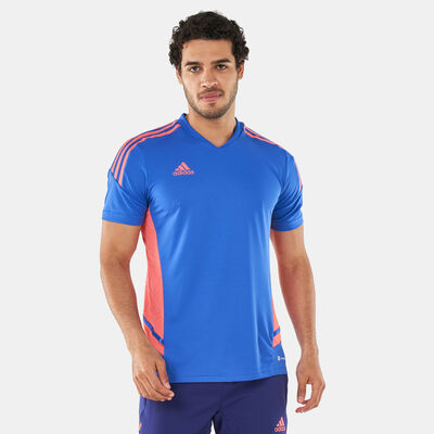 adidas Men's Condivo 22 Football Jersey Blue adidas Men's Condivo 22 Football Jersey Blue