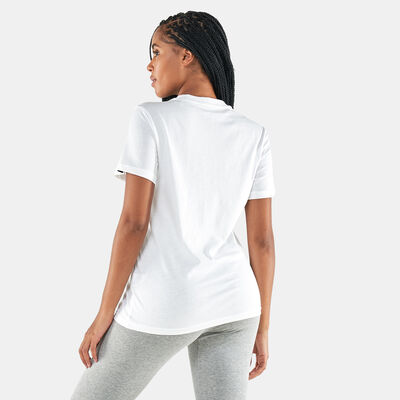 adidas Women's Farm Print Graphic T-Shirt White