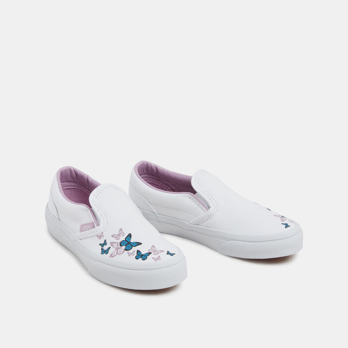 Vans Kids' Classic Slip-On Shoes (Younger Kids) White Vans Kids' Classic Slip-On Shoes (Younger Kids) White image number 1