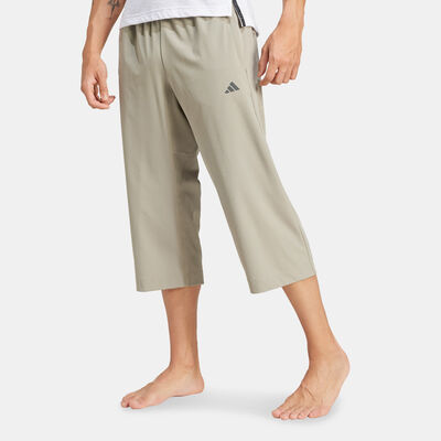 adidas Men's Yoga 3/4 Training Pants Green