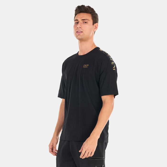 EA7 Emporio Armani Men's Train Extended Logo Series T-Shirt Black EA7 Emporio Armani Men's Train Extended Logo Series T-Shirt Black image number 0