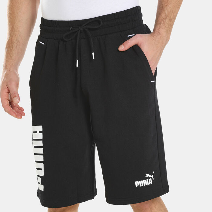 PUMA Men's Power Colourblock 11-inch Shorts Black image number 3