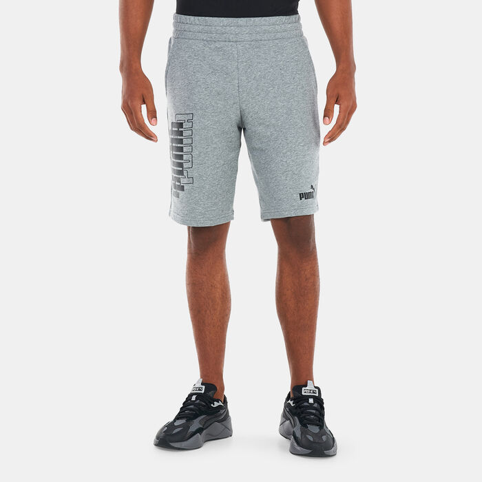 PUMA Men's Power Logo 10-inch Shorts Grey PUMA Men's Power Logo 10-inch Shorts Grey image number 0
