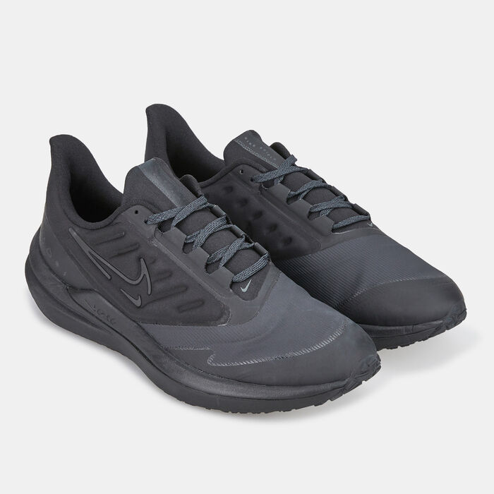 Nike Men's Air Winflo 9 Shield Shoe Black Nike Men's Air Winflo 9 Shield Shoe Black image number 1