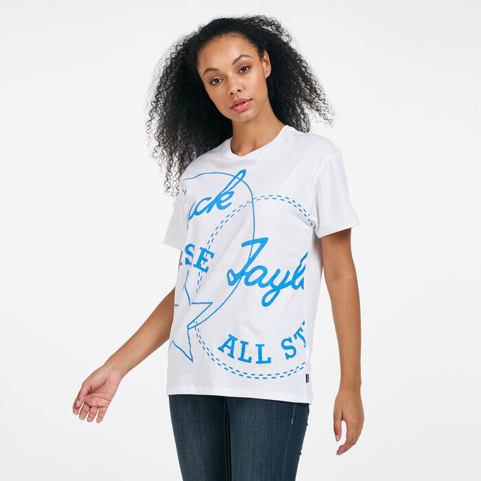 Converse Women's Exploded Chuck Patch T-Shirt White Converse Women's Exploded Chuck Patch T-Shirt White image number 0