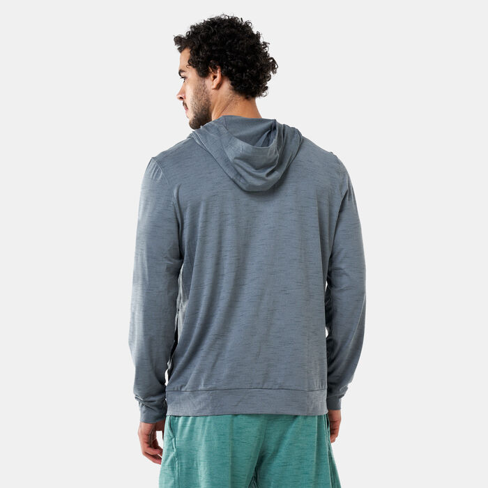 Nike Men's Dri-FIT Hyperdry Yoga Hoodie Grey Nike Men's Dri-FIT Hyperdry Yoga Hoodie Grey image number 1