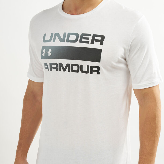 Under Armour Men's Team Issue Wordmark Graphic T-Shirt White image number 3