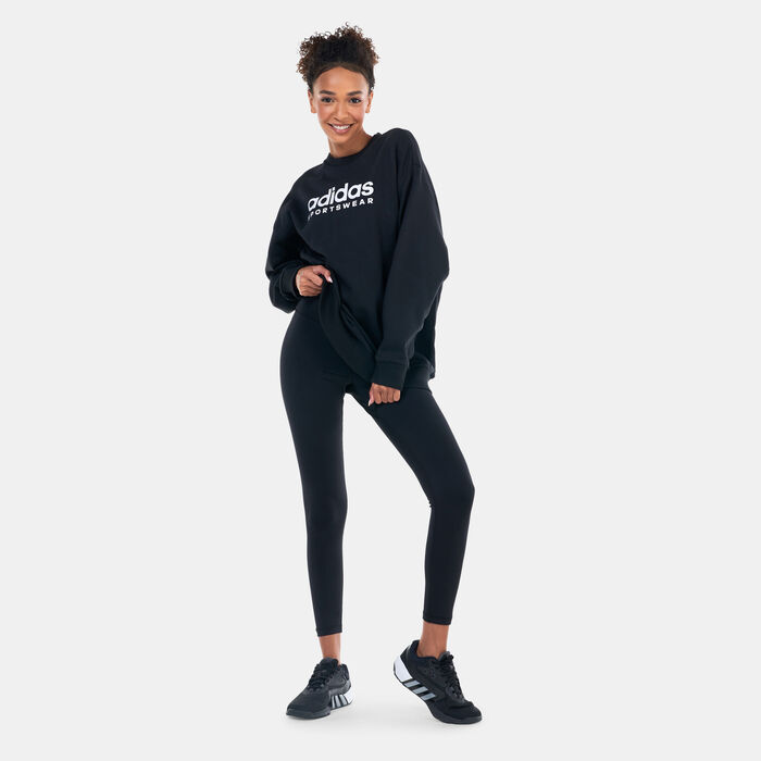 adidas Women's All SZN Graphic Sweatshirt Black adidas Women's All SZN Graphic Sweatshirt Black image number 2