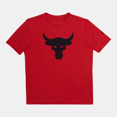 Under Armour Kids' Project Rock Brahma Bull T-Shirt Red