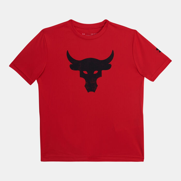 Under Armour Kids' Project Rock Brahma Bull T-Shirt Red Under Armour Kids' Project Rock Brahma Bull T-Shirt Red image number 0