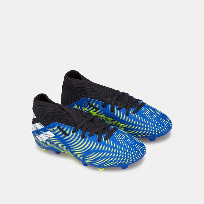 adidas Kids' Nemeziz.3 Firm Ground Football Shoe Blue image number 1