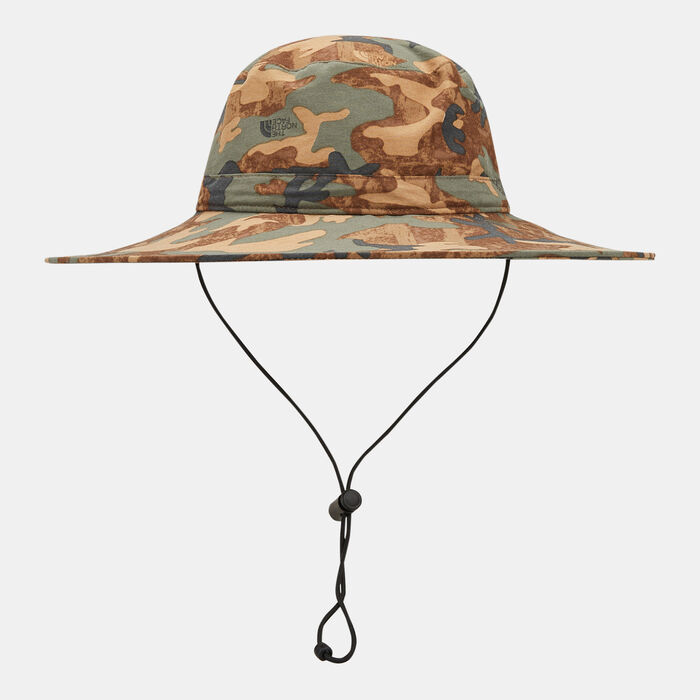 The North Face Twist and Pouch Wide-Brimmed Hat Brown image number 0