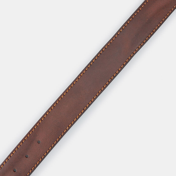 Timberland Men's Contrast Stitch Belt Brown Timberland Men's Contrast Stitch Belt Brown image number 2