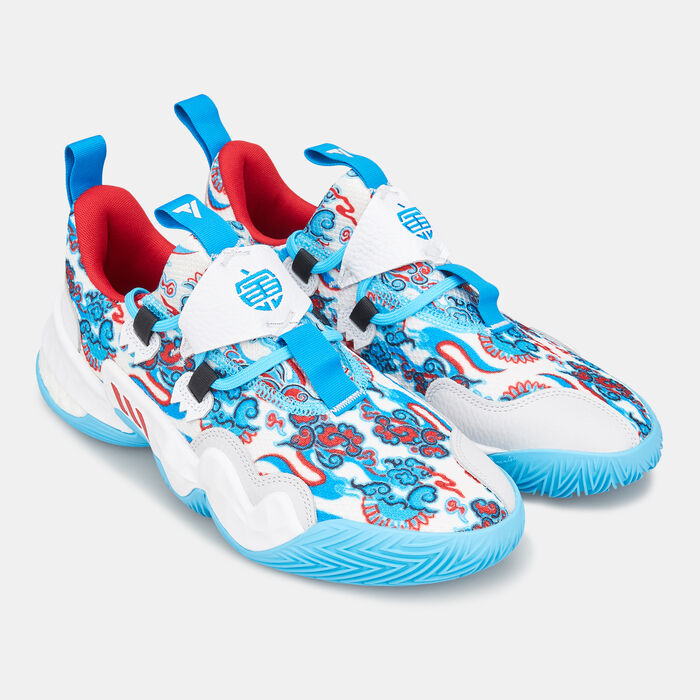 adidas Men's Dame 8 Basketball Shoe White adidas Men's Dame 8 Basketball Shoe White image number 5