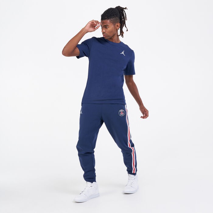 Jordan Men's Paris Saint-Germain Fleece Pants Blue Jordan Men's Paris Saint-Germain Fleece Pants Blue image number 2