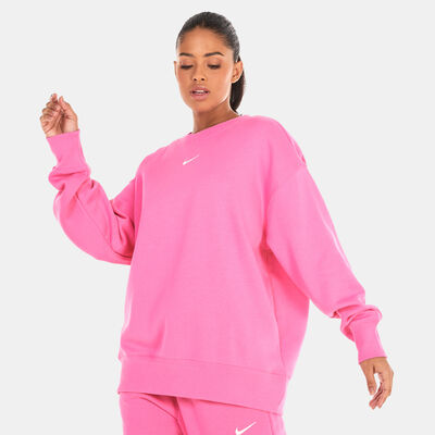Nike Women's Sportswear Phoenix Fleece Sweatshirt Pink